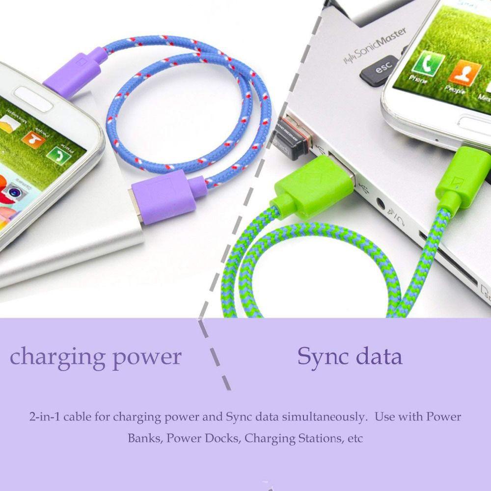Cáp Sạc Truyền Dữ Liệu Đầu USB Micro Cho Điện Thoại Android