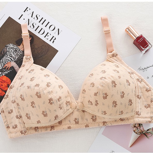 Áo ngực cotton AOWEINISI thiết kế cho phụ nữ đang chăm con nhỏ