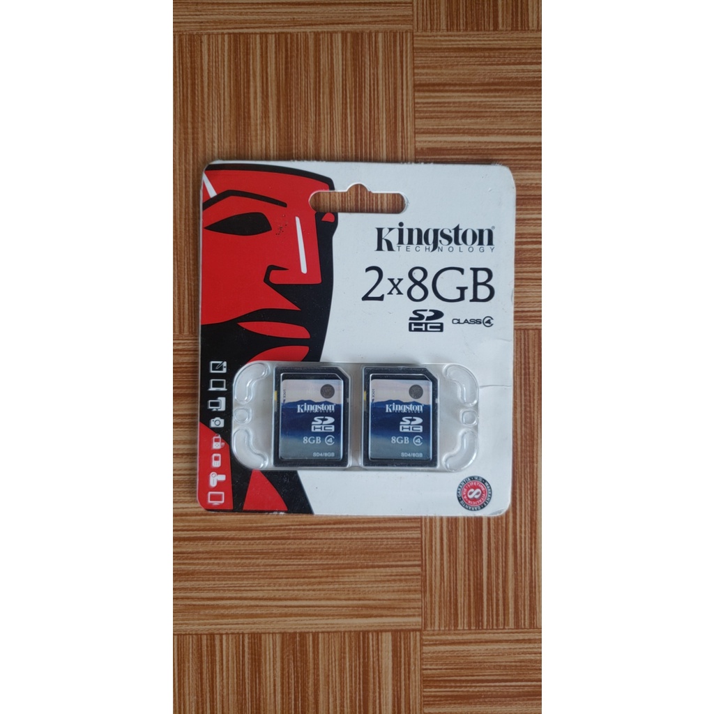 Combo hai Thẻ nhớ SDHC Kingston 2x8GB