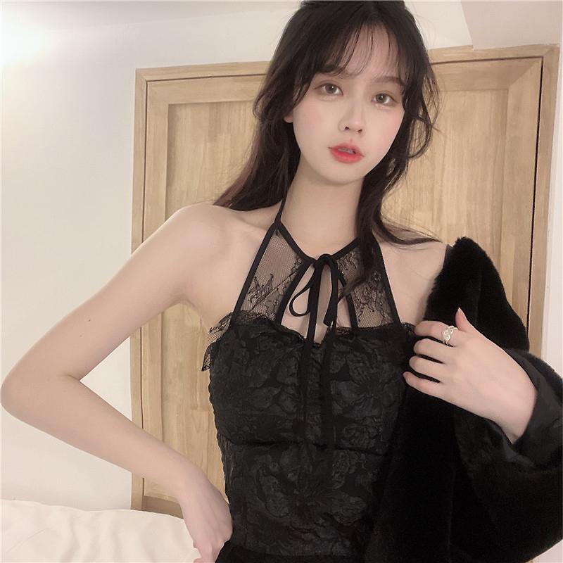 Áo croptop không tay màu sắc thời trang mùa hè cho nữ