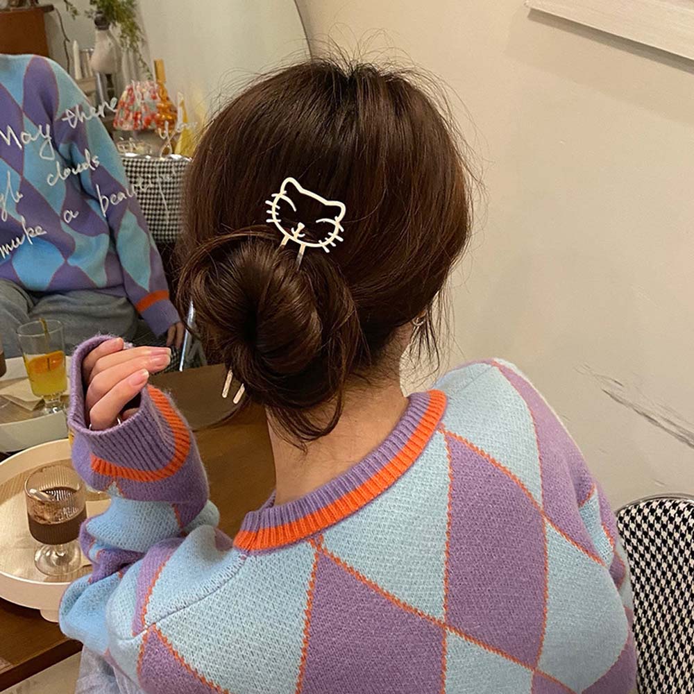 Trâm cài tóc hình mèo dễ thương cho nữ BACK2LIFE