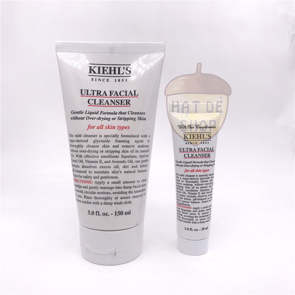 Kiehl's / Kiehls Sửa Rửa Mặt Da Khô Hỗn Hợp Ultra Facial Cleanser 30ml
