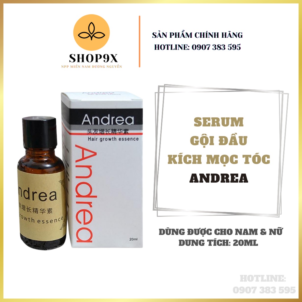 Serum Gội Đầu Kích Nhanh Mọc Tóc 20ml Andrea Cho Nam Và Nữ