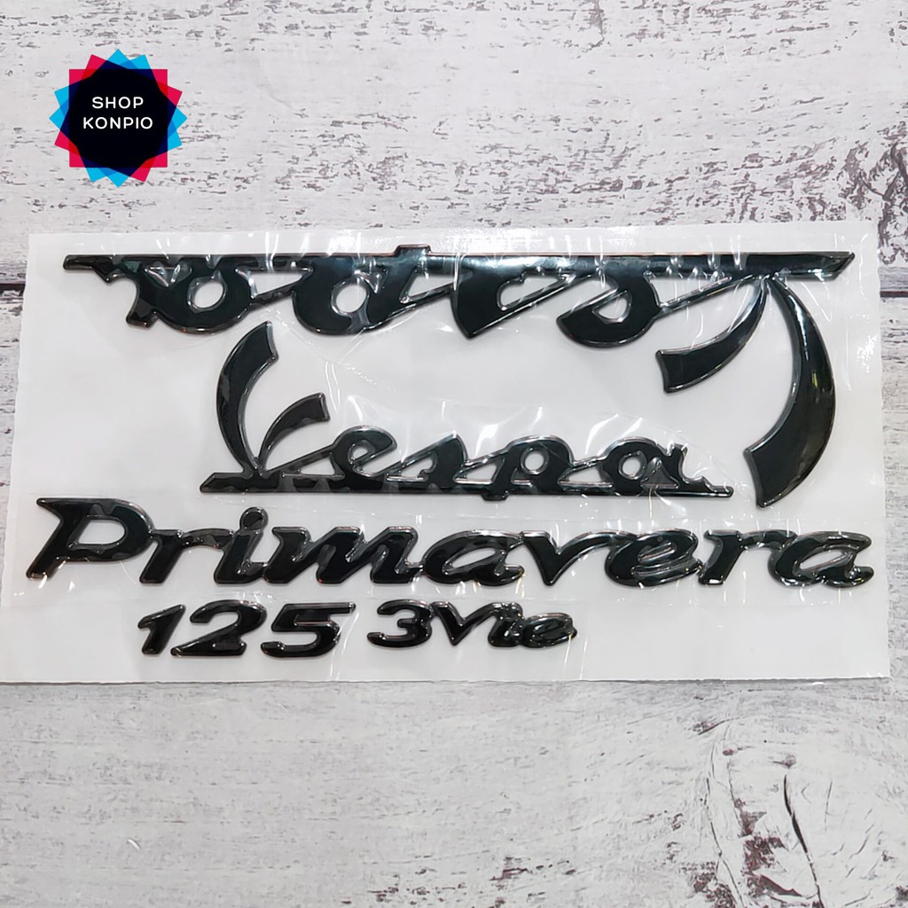 Bộ Tem Vespa Primavera 125 3v ie Dập Nổi Chống Thấm Nước
