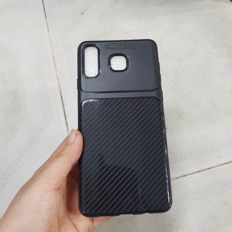 Samsung A8star Ốp lưng dẻo vân sọc đen thời trang