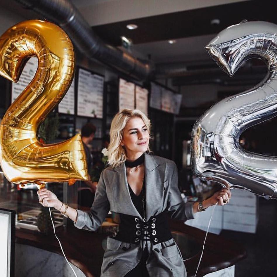 Bong Bóng Nhôm 32 Inch Màu Vàng / Bạc Trang Trí Tiệc