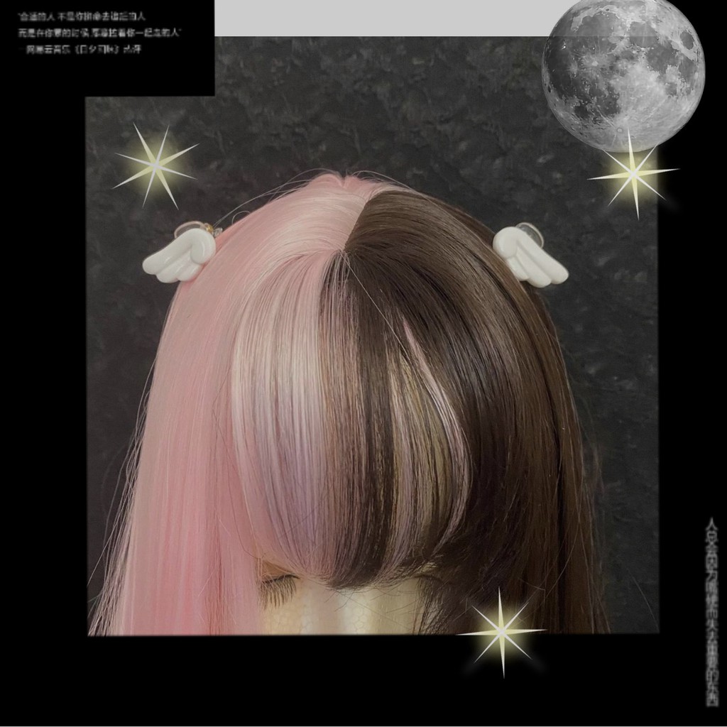 Kẹp Tóc Tự Làm Hình Đôi Cánh Mềm Nhỏ Dễ Thương Cho Bé Gái y2k