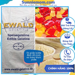 Gelatine Ewald Đức dạng bột làm kẹo dẻo, làm thạch 250 Bloom