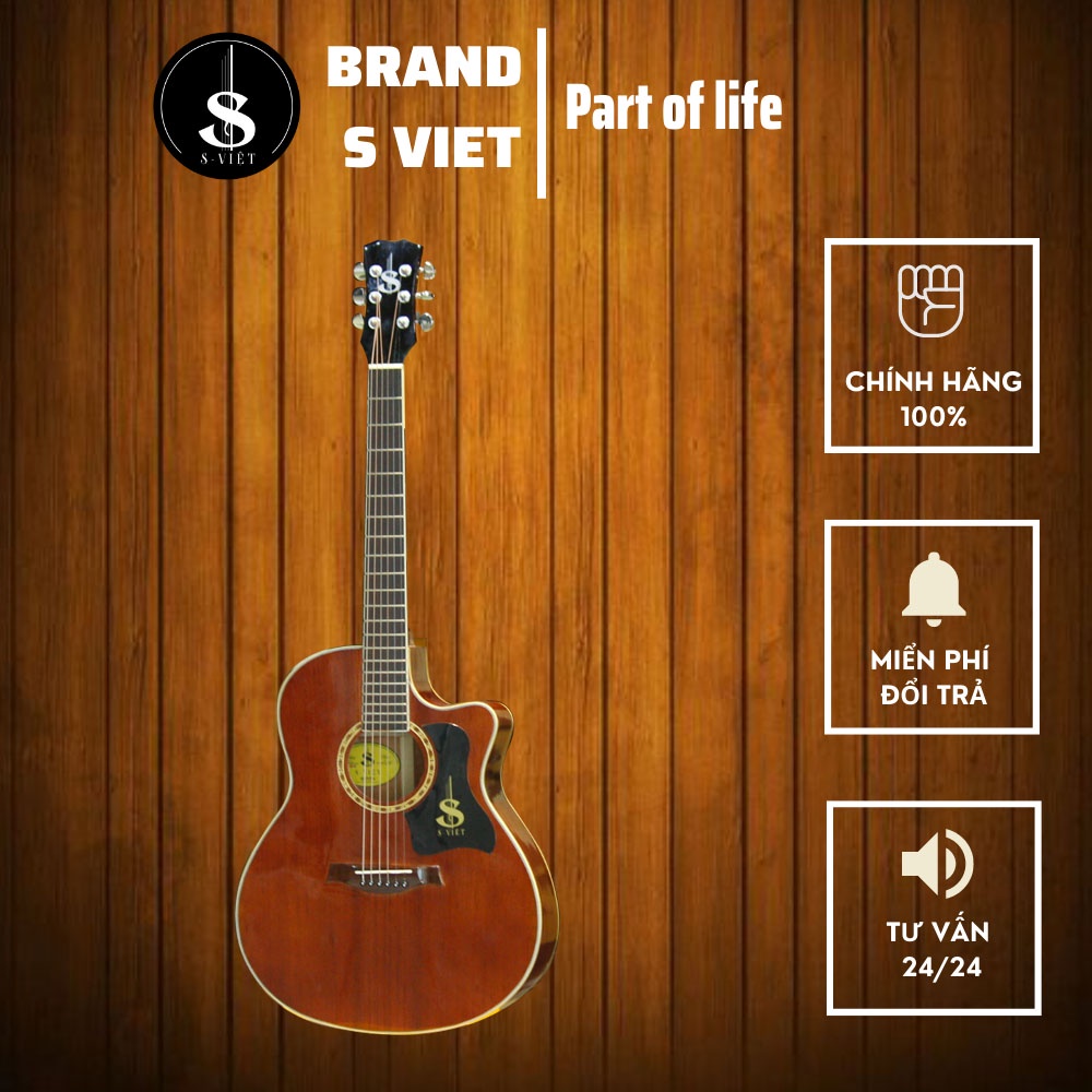 Đàn guitar gỗ thịt cao cấp chính hãng mã CV25. CVAC25 và CVAC30 tại Guitar S Việt