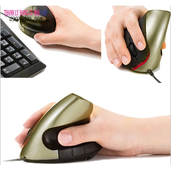 ERGONOMIC CHUỘT CÓ DÂY 2.4USB CHỐNG MỎI TAY