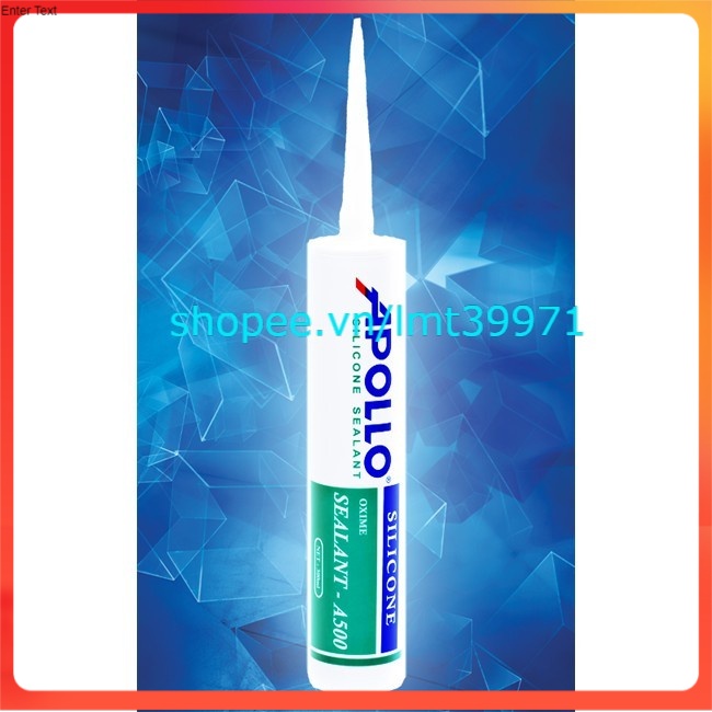 KEO SILICONE APOLLO A500 GẮN TÔN, GẮN KÍNH 3 MÀU ĐEN, TRẮNG