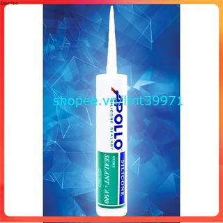KEO SILICONE APOLLO A500 GẮN TÔN, GẮN KÍNH 3 MÀU ĐEN, TRẮNG(keo silicon) (300ml)