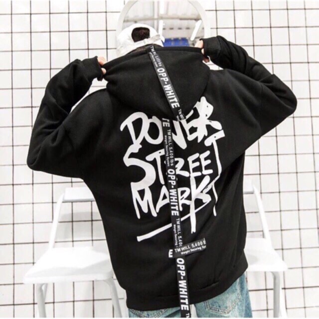 Áo khoác hoodie phối dây lưng phom rộng-a14 | BigBuy360 - bigbuy360.vn