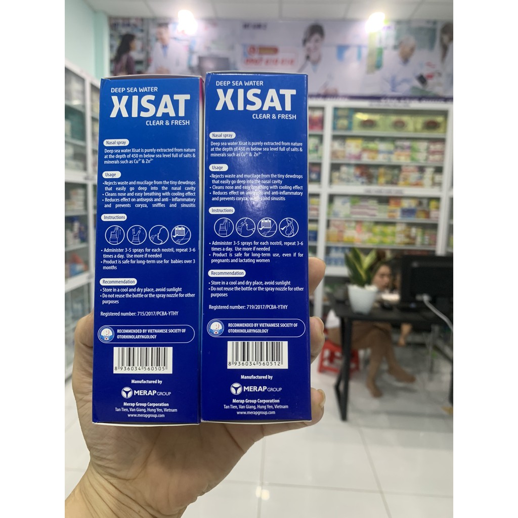 Xịt mũi XISAT nhiều loại-chai 75ml