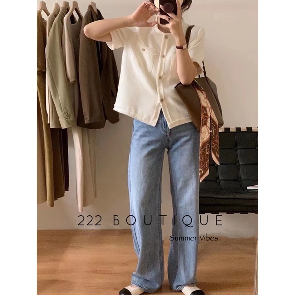 Áo first sight tweed cổ tròn | BigBuy360 - bigbuy360.vn