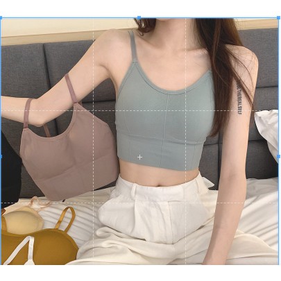 Áo Bra 2 Dây Gân Tăm NÂNG ĐỠ NGỰC Thon Gọn ,THẤM HÚT MỒ HÔI Co Giãn Chất Siêu Đẹp BR02 | BigBuy360 - bigbuy360.vn