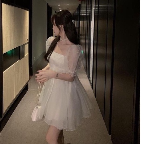 Váy Nữ, Váy Babydoll Voan Tay Phồng Style Tiểu Thư Công Chúa, Vải Voan Tơ 2 Lớp Tay Phồng | BigBuy360 - bigbuy360.vn