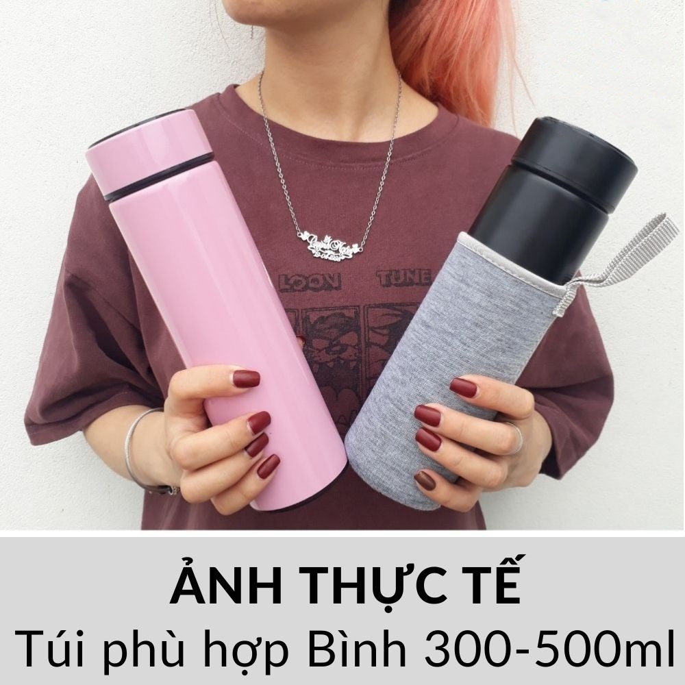 Bình Giữ Nhiệt Thông Minh Mới 500ML Bình Chân Không Cách Nhiệt 304 Thép Không Gỉ Chai Nước LED Màn Hình Màn Hình