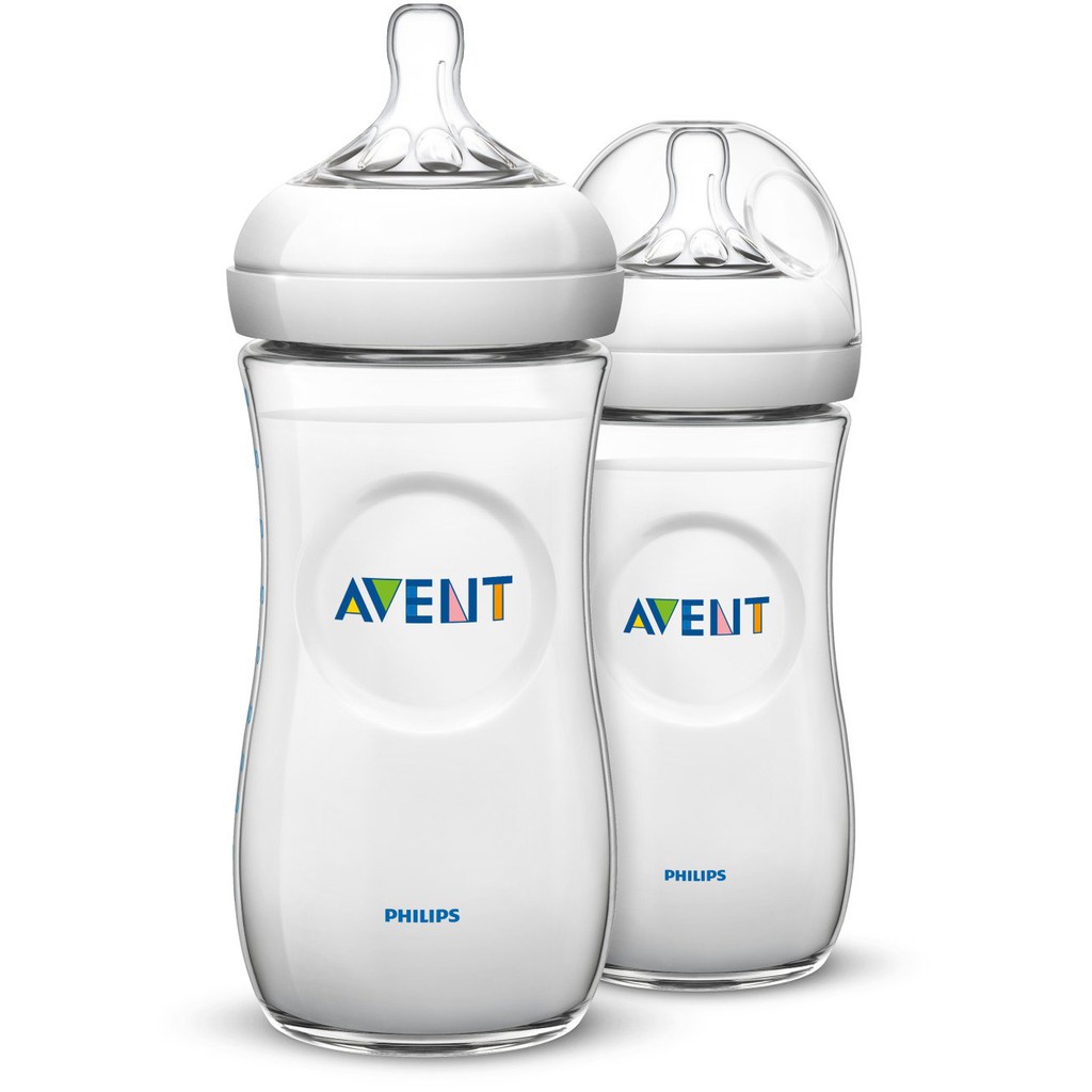 [Có tem PP] Bình sữa nhựa PP mô phỏng tự nhiên Philips Avent 330ml núm 4 lỗ SCF696/13 SCF696/23