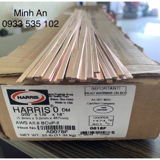 Bạc hàn HARRIS MỸ, 1kg que hàn bạc ống đồng