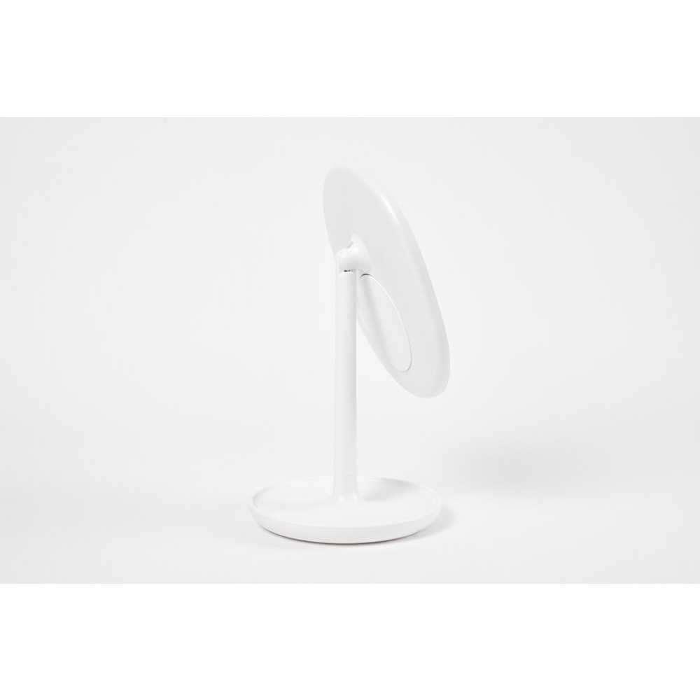 Gương Để Bàn ARTBOX Hàn Quốc Có Đèn LED Hình Tròn Màu Trắng Xinh Xắn