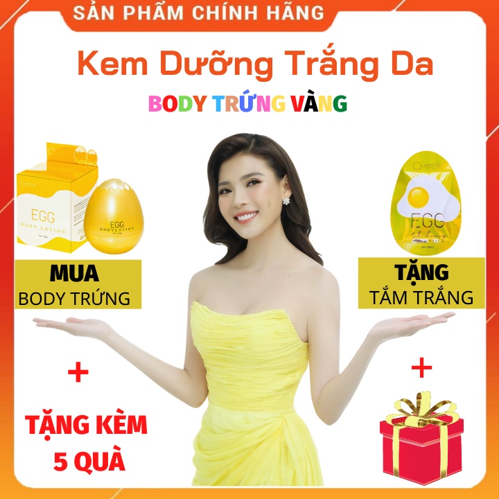 Kem Dưỡng Trắng Da Body Trứng Vàng Dưỡng Da Chống Nắng Như Sữa Dưỡng Trắng Da Toàn Thân