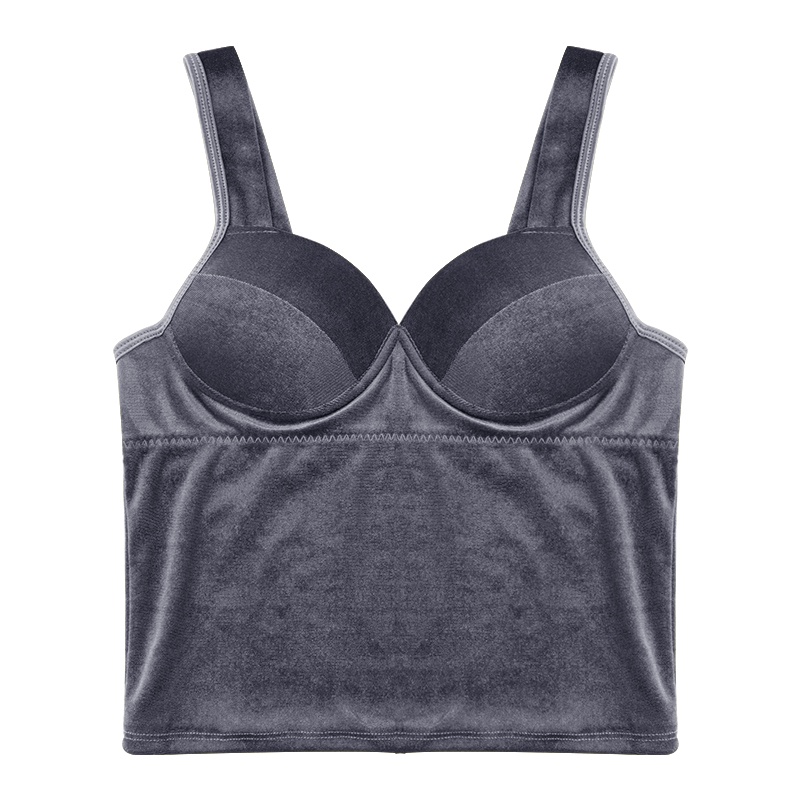 Áo croptop Ecmln hai dây bằng satin phong cách cổ điển quyến rũ dành cho nữ tùy chọn màu sắc