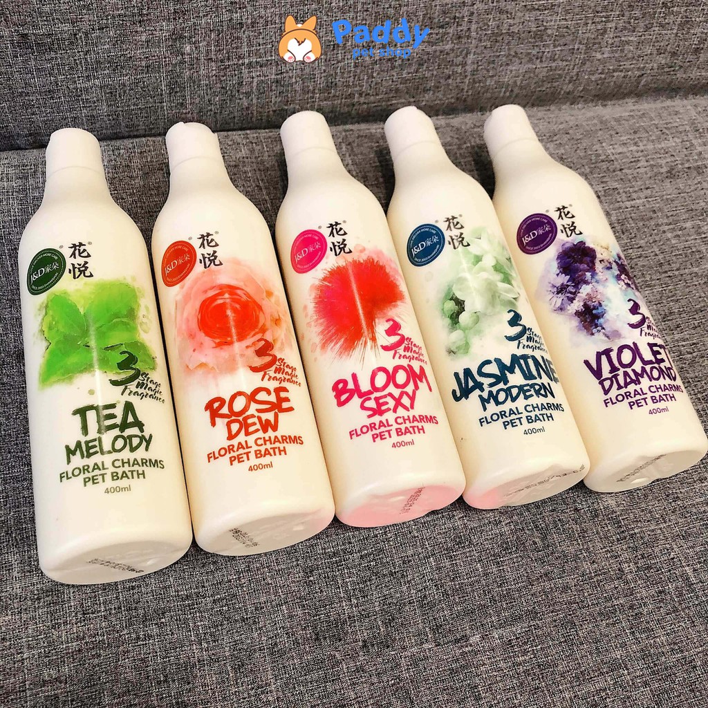 Sữa Tắm Joyce &amp; Dolls Jasmine Hoa Nhài Cho Chó Mèo (400ml)