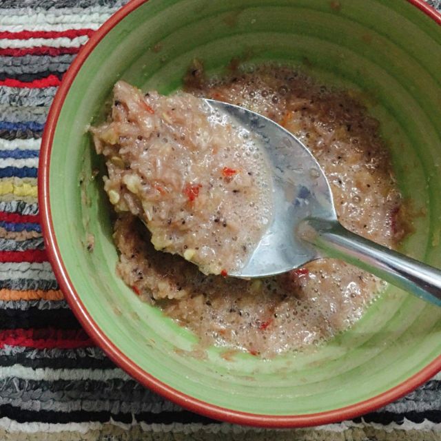 Mắm ruốc tươi nhà làm