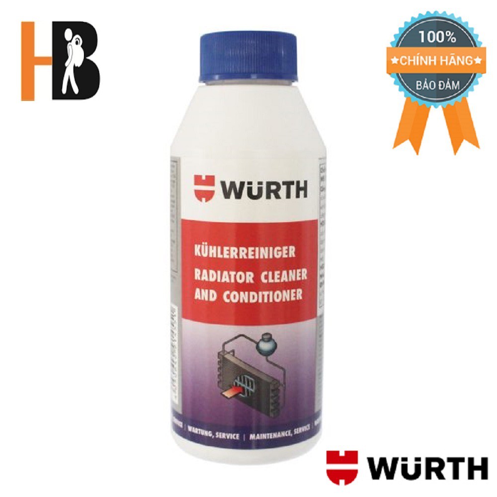 Vệ sinh két nước làm mát động cơ Wurth Radiator Cleaner 250ml 05861510250