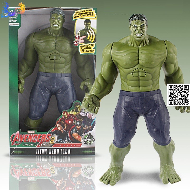 1607 Mô hình to lớn khớp HULK NGƯỜI KHỔNG LỒ XANH loại lớn đèn Led marvel end game