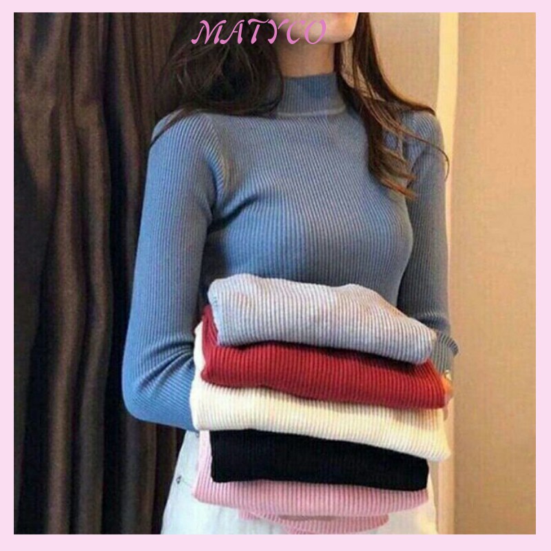 Áo Len Tơ Mềm Cổ 3 Phân Hàng Quảng Châu Loại 1 Nhiều Màu Siêu Đẹp | BigBuy360 - bigbuy360.vn