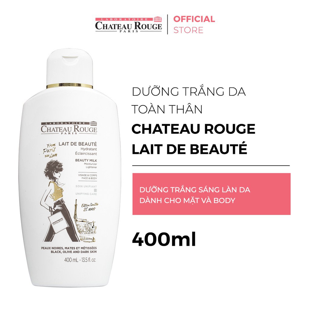 Sữa Dưỡng Thể Dưỡng Trắng Da Toàn Thân Chateau Rouge 400ML/750ML