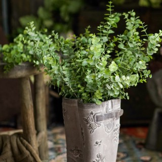 Cây bạch đàn nhân tạo bằng lụa dùng để trang trí tiệc cưới/nhà cửa/làm bó hoa cho cô dâu