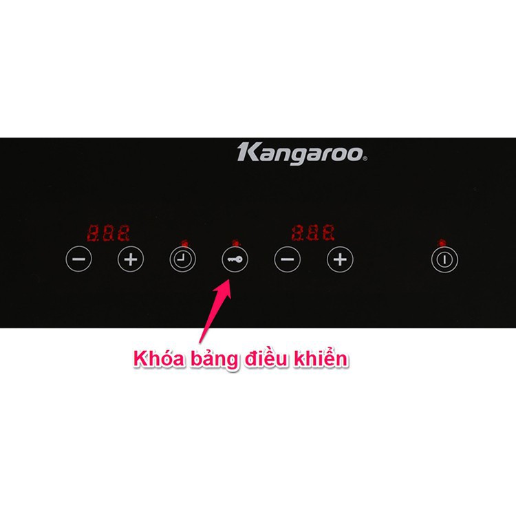 Bếp điện từ đôi Kangaroo KG498N - Hàng chính hãng