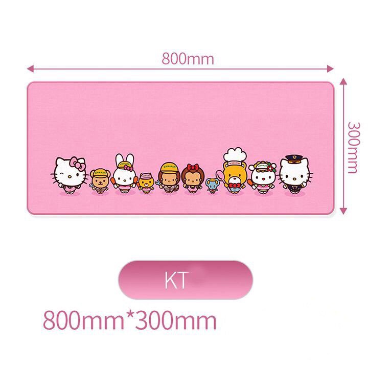 Lót Di Chuột HELLO KITTY Màu Hồng 80*30cm - Bàn Di Cỡ Rộng PINK