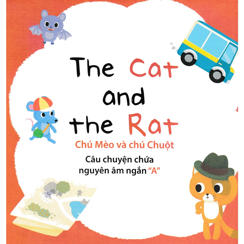 Sách Tham Khảo - Cùng Con Học Ngữ Âm Tiếng Anh Qua 3 Cấp Độ - Các Câu Chuyện Chứa Nguyên Âm Ngắn - Cấp Độ 3 - DTI