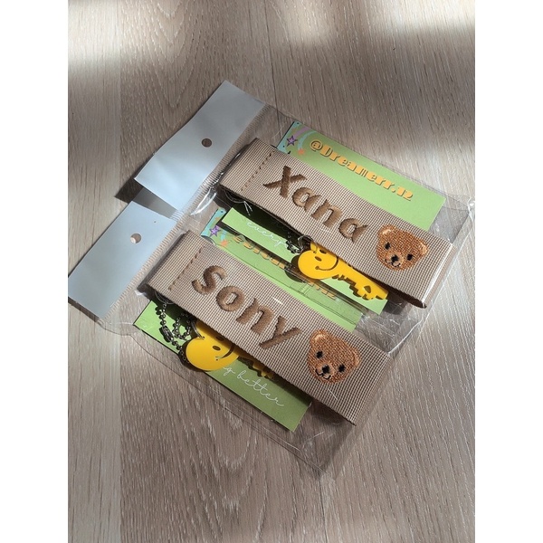 Nametag thêu tên theo yêu cầu bản 38mm