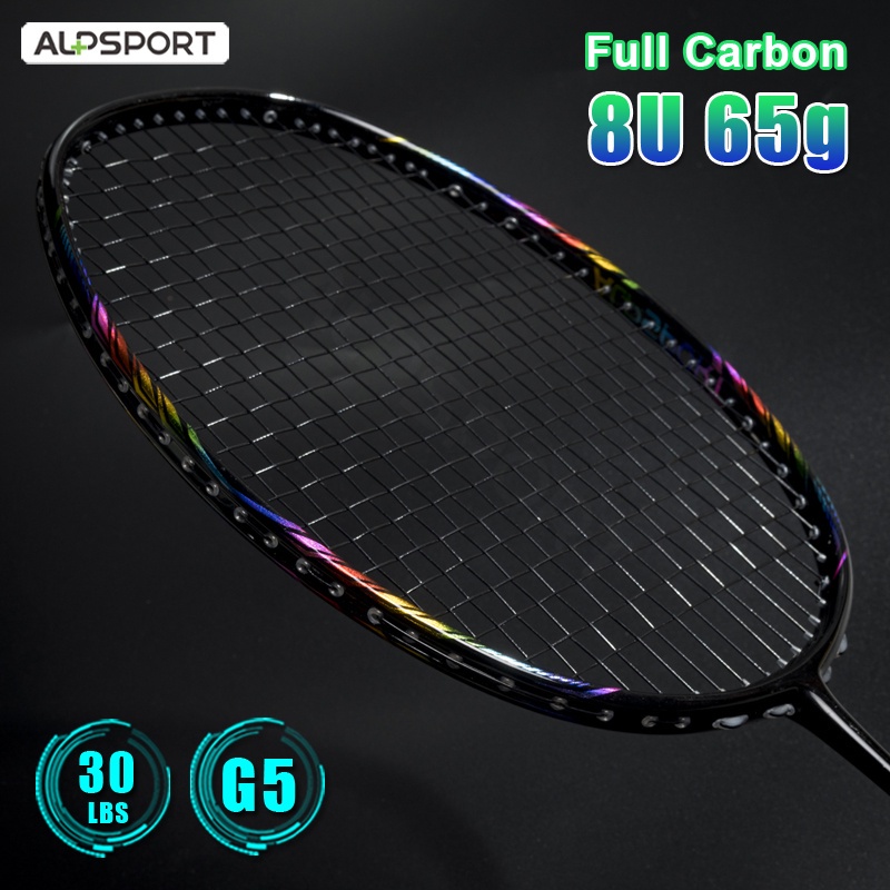 Vợt Cầu Lông BBQ2.0 Bằng Hợp Kim Titan 8U G5 100% Sợi Carbon Siêu Nhẹ Màu Hồng