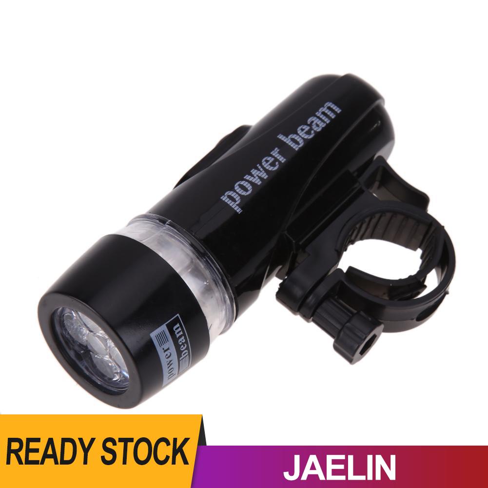 Đèn pin 5 bóng led 2 chế độ chống nước gắn phía trước xe đạp