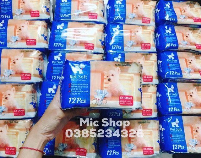 Bỉm Petsoft cho thú cưng (bán theo bịch) - bỉm đực và cái