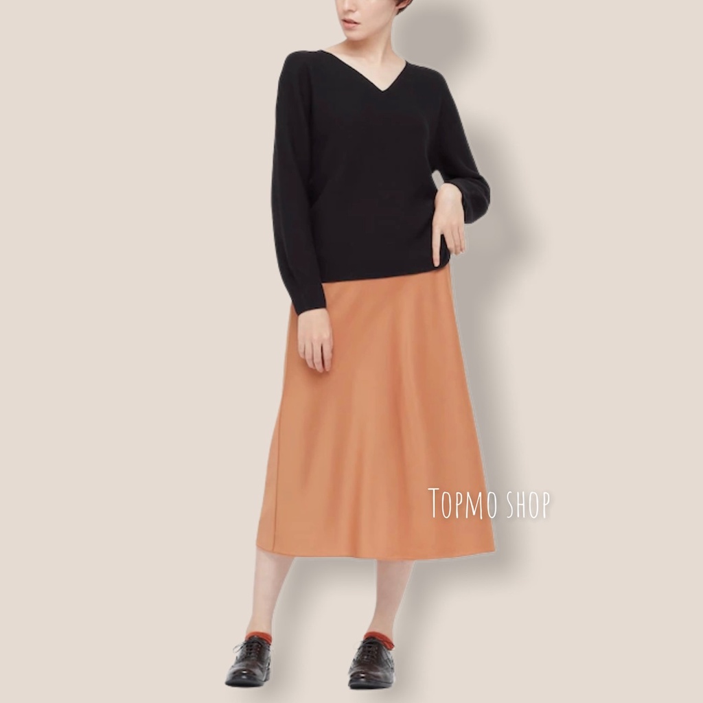 ÁO THUN NỮ 3D CỔ TIM TAY DÀI UNIQLO - FULL BILL NHẬT