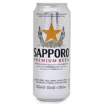 SAPPORO PREMIUM BEER 500ML
