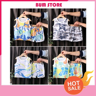 Bộ ba lỗ bé trai chất thông hơi thoáng khí mau khô