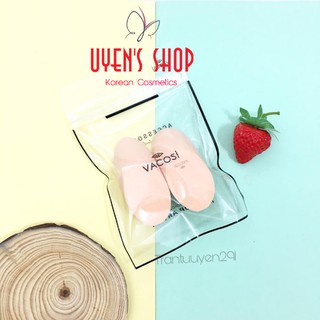 Bông phấn xúc xích tán kem nền Vacosi Elipse Sponge 2pcs_BP10