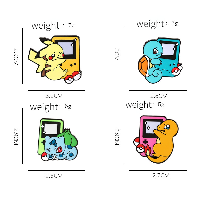 Huy Hiệu Cài Áo Hình Pikachu Dễ Thương