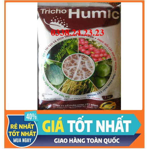 [ HIỆU QUẢ CAO] Phân bón Humic kích thích ra rễ cực mạnh, phục hồi cây sau thu hoạch- Tricho humic