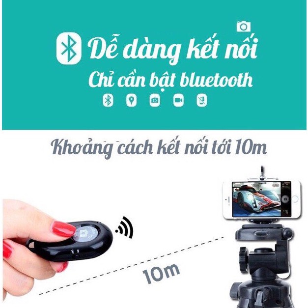 (COMBO TIỆN LỢI) COMBO GẬY TRIPOD + KẸP MÁY ẢNH + NÚTBLUETOOTH