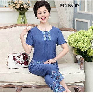 Bộ đồ mặc nhà ng07,ng08,ng09 cho người trung niên, người lớn tuổi