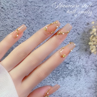 Bi nail trang trí móng vàng bạc